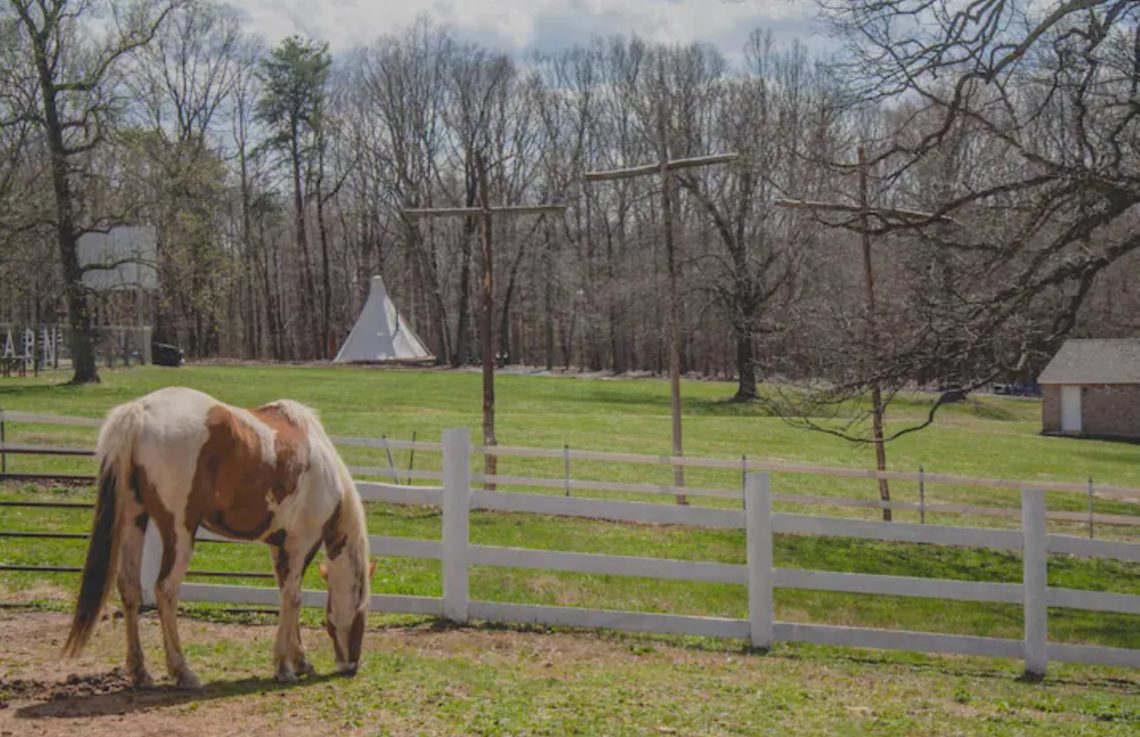 Tipi glamping on a farm Lynchburg, VA The Travel Life
