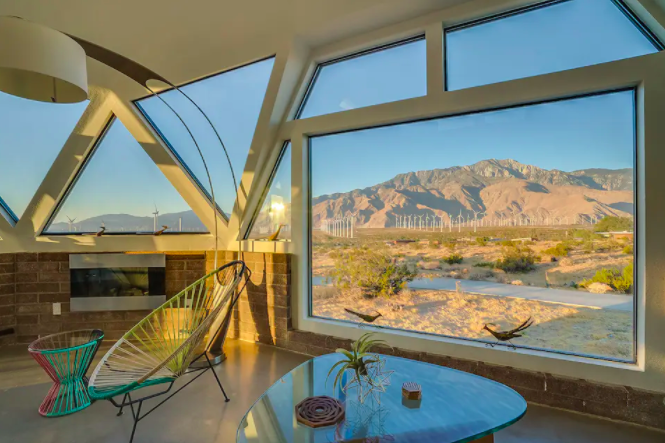 Geodesic Dome House offers 360 views of the desert